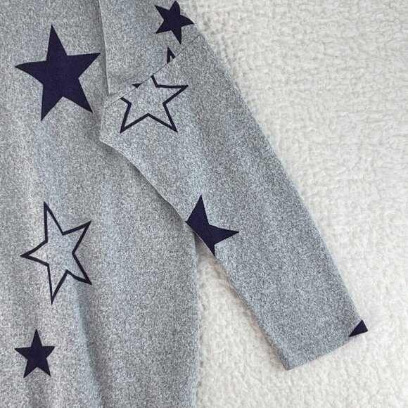 Avenue Gray Star Print Pullover Sweater Womens Soft‎ Stretch Plus Size 16 - Picture 5 of 15
